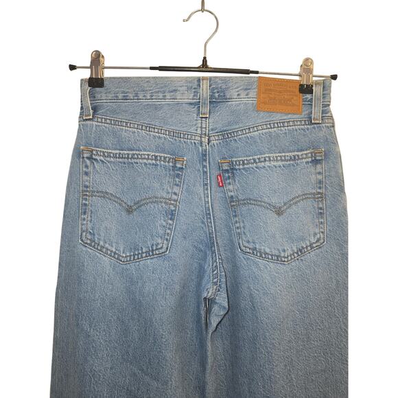 Levi's Baggy Dad Distressed Jeans Size 25- Preloved - Picture 7 of 10